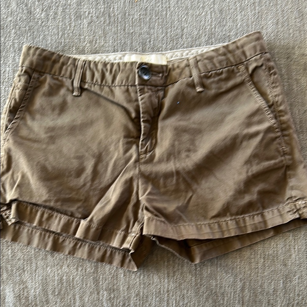 Joie Tan Cargo Shorts Relaxed Fit Cotton